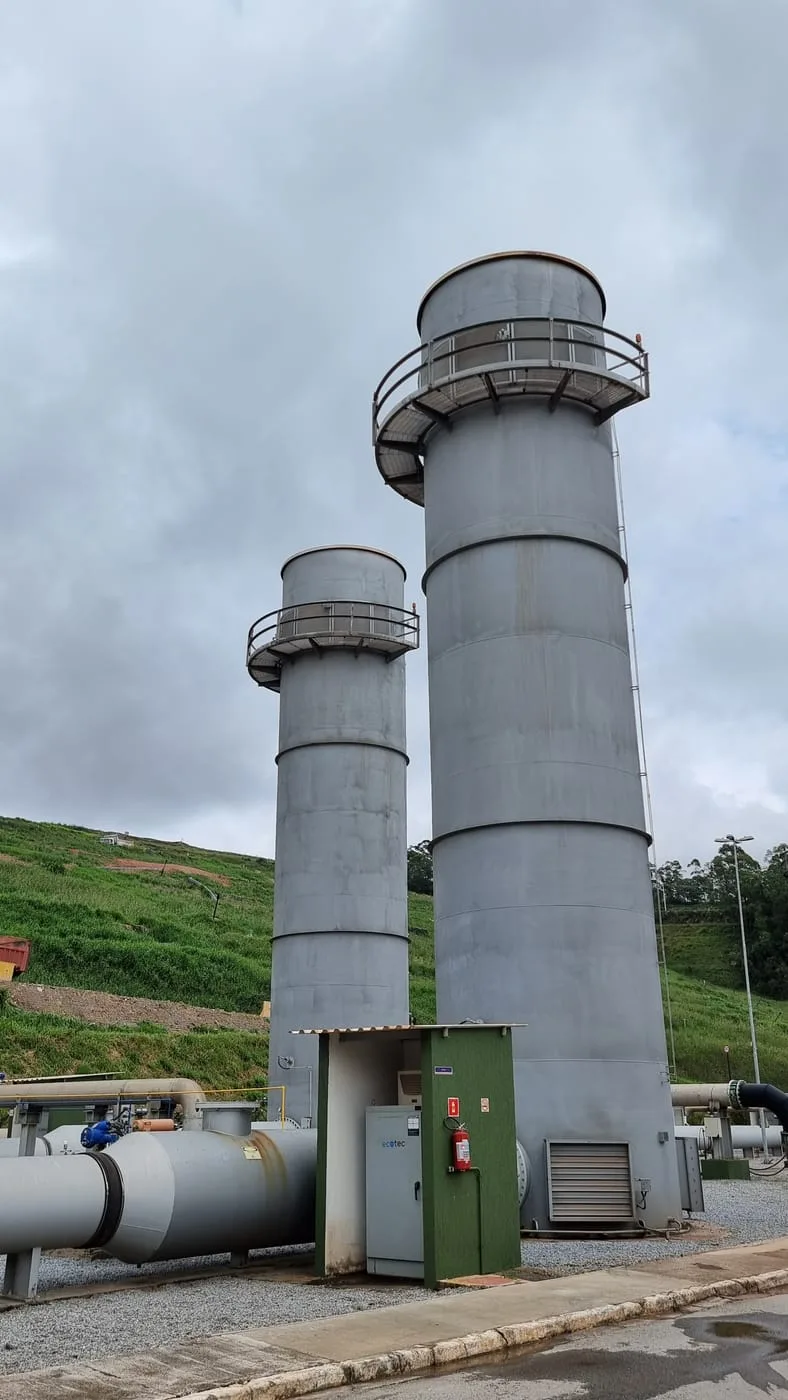 Estação de queima de biogás da Ecourbis